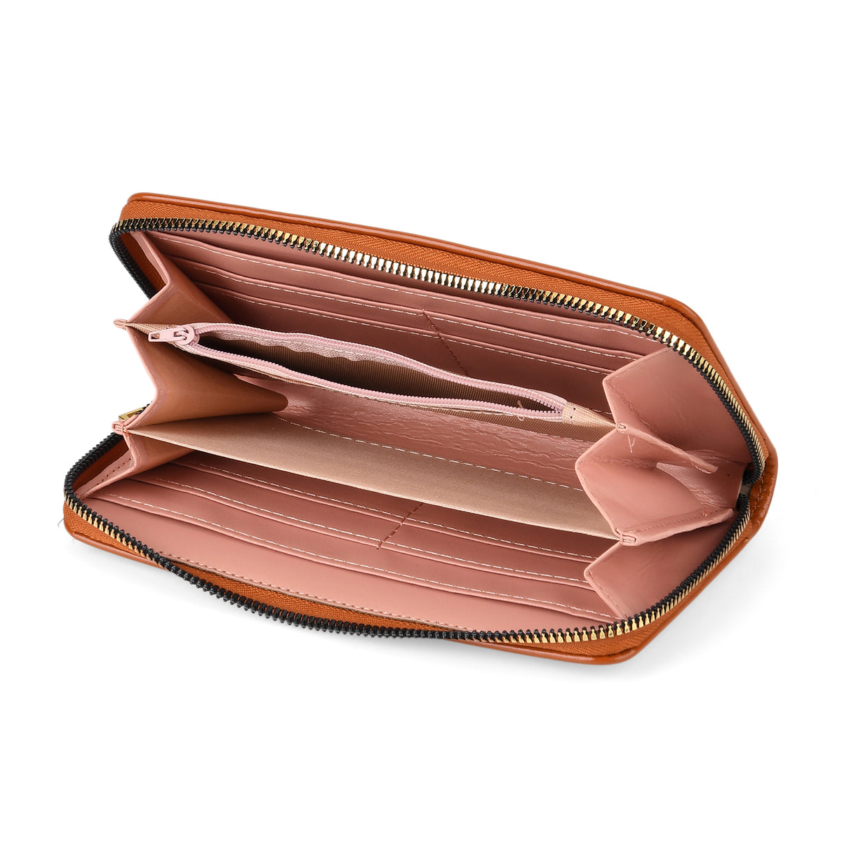 LA MAREY 2-Piece Sling Crossbody Bag &amp; Matching Wallet Combo - Pumkin Orange V32601329 8
