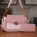 LA MAREY 2-Piece Sling Crossbody Bag & Matching Wallet Combo - Sea Pink_8466113_1