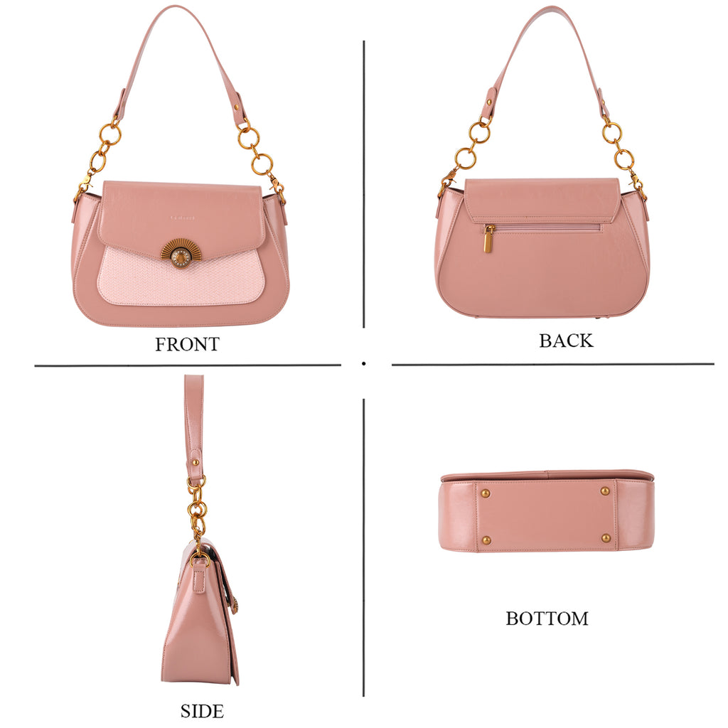 LA MAREY 2-Piece Sling Crossbody Bag & Matching Wallet Combo - Sea Pink_8466113_4