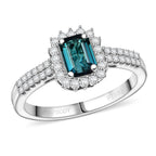 Rhapsody 950 Platinum AAAA Indicolite White Diamond VS Ring, Platinum Wt.5.55 Gms  1.540  Ct._8466175