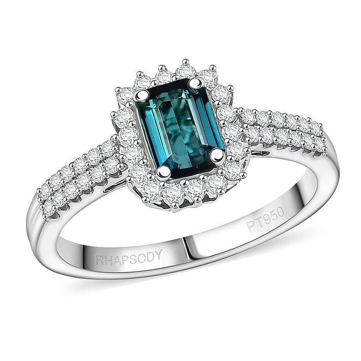 Rhapsody 950 Platinum AAAA Indicolite White Diamond VS Ring, Platinum Wt.5.55 Gms  1.540  Ct. 8466175 1