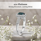 Rhapsody 950 Platinum AAAA Indicolite White Diamond VS Ring, Platinum Wt.5.55 Gms  1.540  Ct._8466175_3