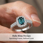 Rhapsody 950 Platinum AAAA Indicolite White Diamond VS Ring, Platinum Wt.5.55 Gms  1.540  Ct._8466175_4