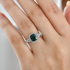 Rhapsody 950 Platinum AAAA Indicolite White Diamond VS Ring, Platinum Wt.6.35 Gms  2.150  Ct._8466199_1