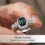 Rhapsody 950 Platinum AAAA Indicolite White Diamond VS Ring, Platinum Wt.6.35 Gms  2.150  Ct._8466199_4
