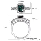 Rhapsody 950 Platinum AAAA Indicolite White Diamond VS Ring, Platinum Wt.6.35 Gms  2.150  Ct._8466199_5