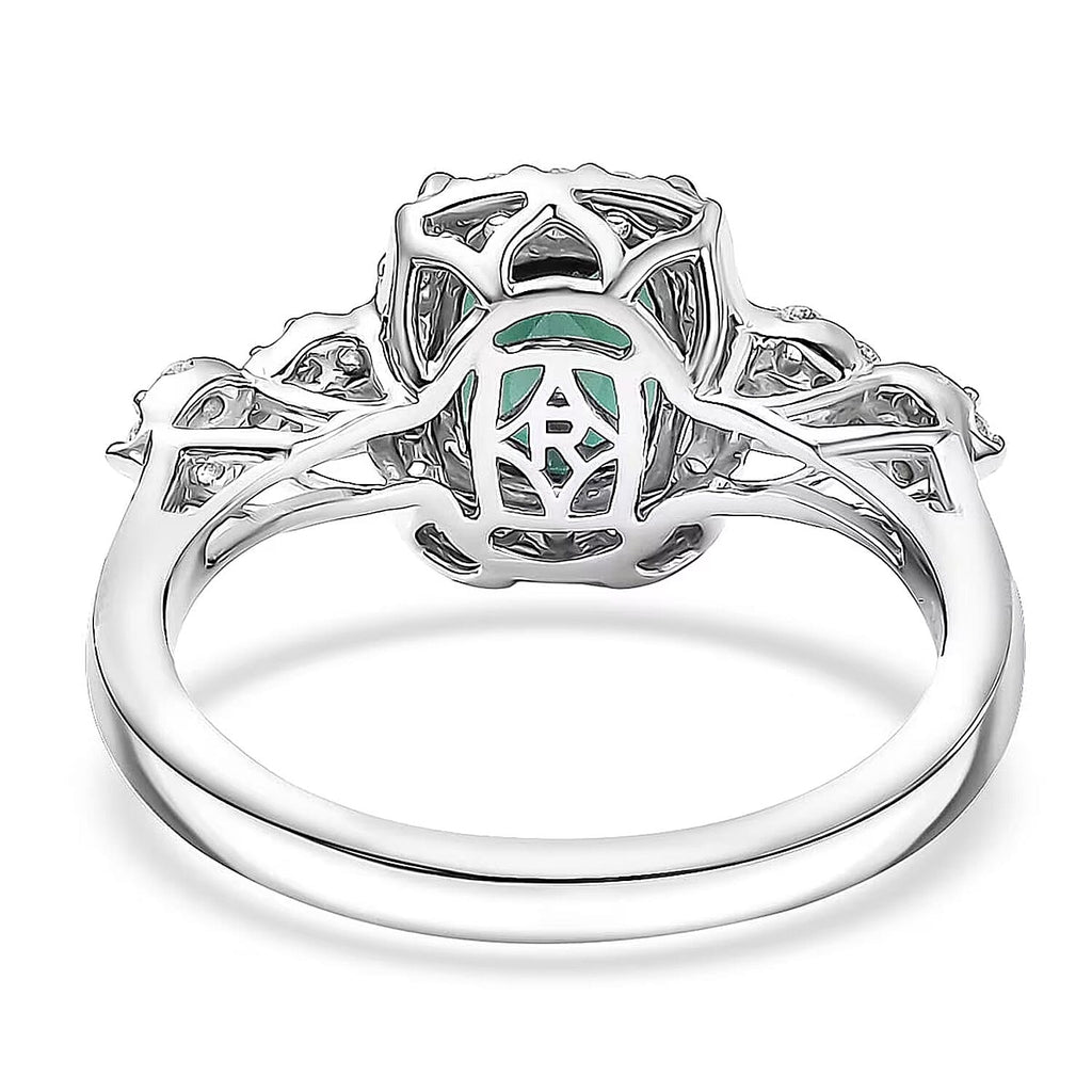 Rhapsody 950 Platinum AAAA Indicolite White Diamond VS Ring, Platinum Wt.6.35 Gms  2.150  Ct._8466199_6