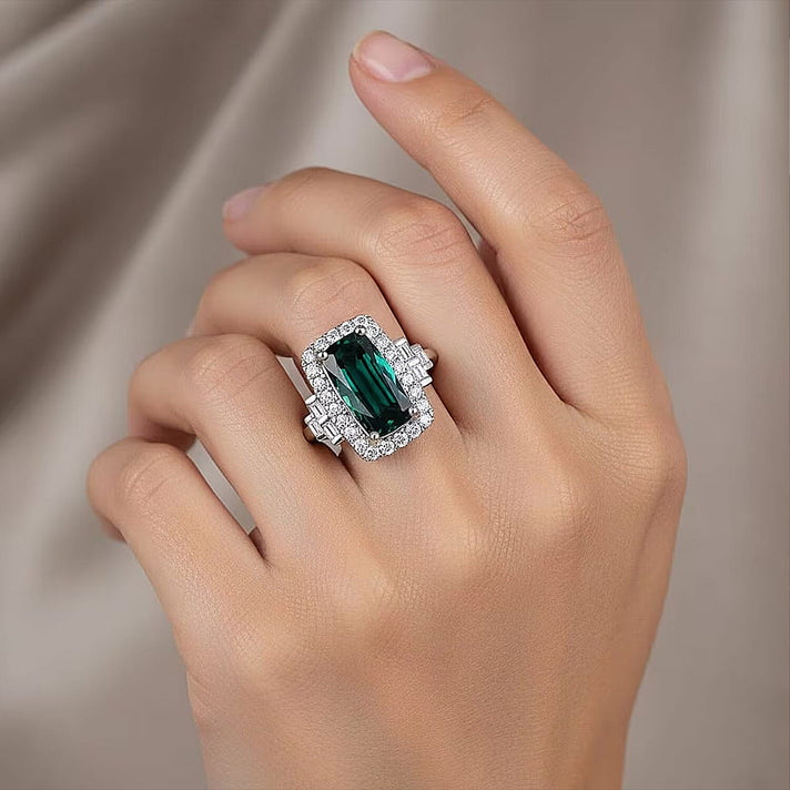 Rhapsody 950 Platinum AAAA Indicolite White Diamond VS Ring, Platinum Wt.6.43 Gms  1.670  Ct. 8466212 2