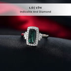 Rhapsody 950 Platinum AAAA Indicolite White Diamond VS Ring, Platinum Wt.6.43 Gms  1.670  Ct._8466212_2