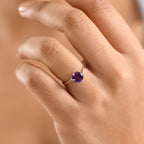 D'joy - AAA African Amethyst Solitaire Ring in Platinum Overlay Sterling Silver 1.19 Ct._8466301_1