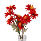 Set of 2 Faux Flower Branches with LED Lights (50cm) - Red & Green_8477105_3
