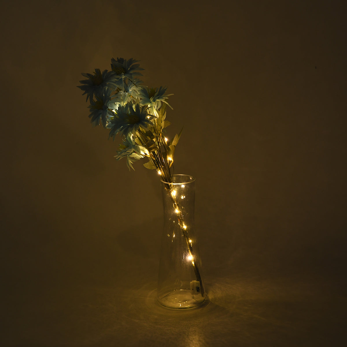 Set of 2 Faux Flower Branches with LED Lights (50cm) - Blue &amp; Green V32521786 2