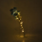 Set of 2 Faux Flower Branches with LED Lights (50cm) - Blue & Green_8477107_1