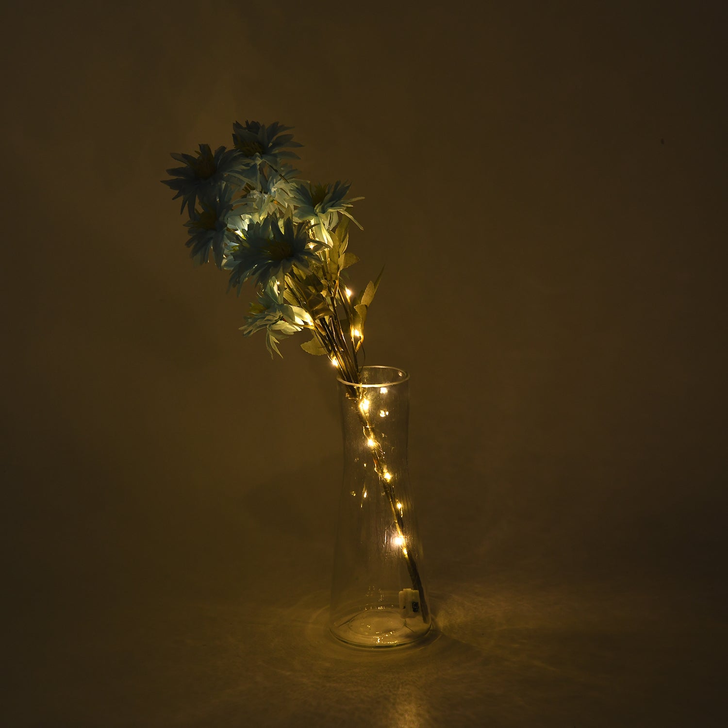 Set of 2 Faux Flower Branches with LED Lights (50cm) - Blue &amp; Green V32521786 2