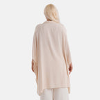 La Marey Kaftan-Style Longline Shirt (One Size) - Cream_8477475_2