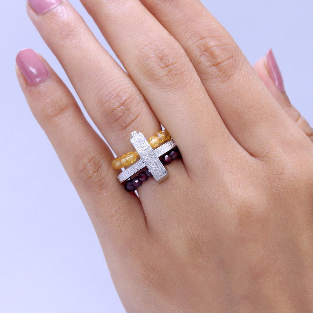 EverTrue - Citrine & Red Garnet Stackable Ring 10.50 Ct._8477839_2