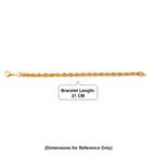 Rope  Bracelet (Size - 8) in Yellow Gold Tone_8477843_5