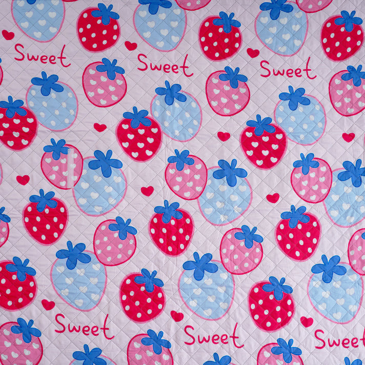 Extra Large Cotton Padded Picnic Blanket Waterproof, (2 x 2m) - Sweet 8477845 2