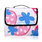 Extra Large Cotton Padded Picnic Blanket Waterproof, (2 x 2m) - Sweet_8477845_2