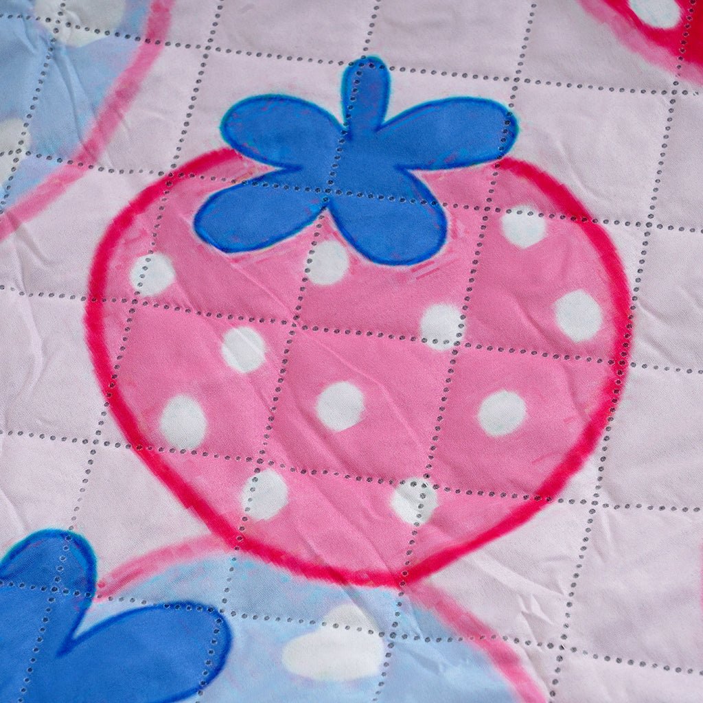 Extra Large Cotton Padded Picnic Blanket Waterproof, (2 x 2m) - Sweet_8477845_5