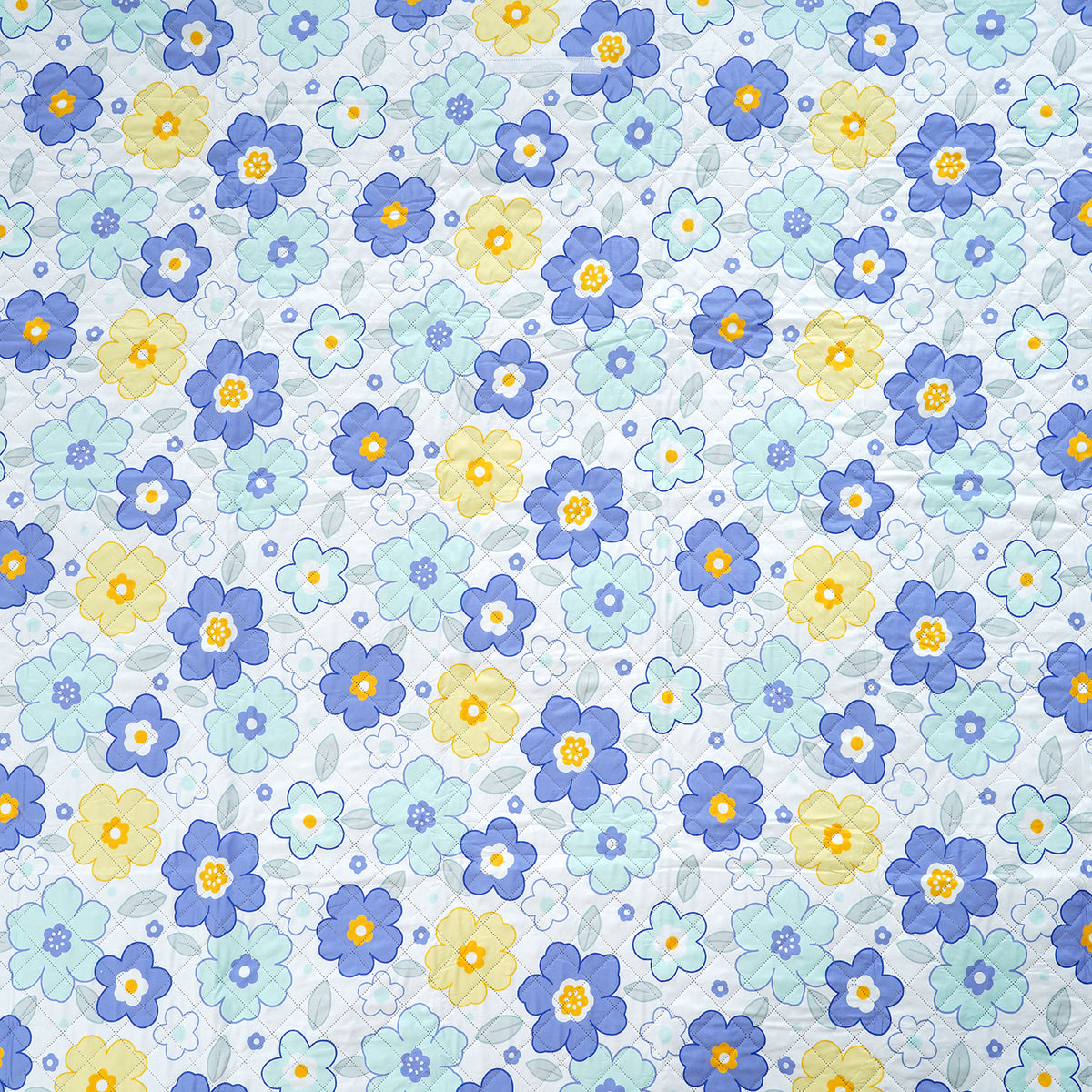 Extra Large Cotton Padded Picnic Blanket Waterproof, (2 x 2m) - Flower 8477846 1