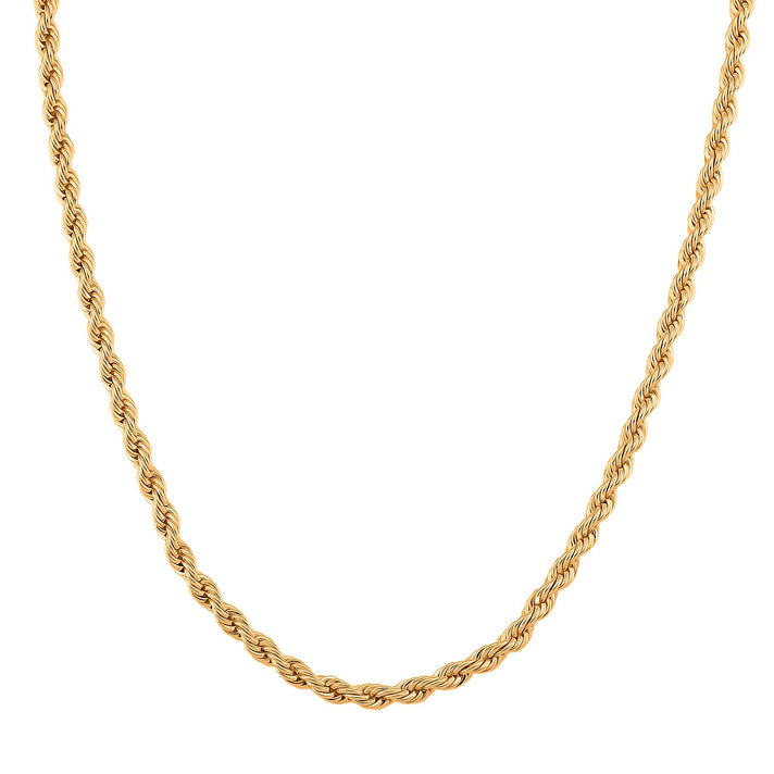 Close Out Deal- Chunky Rope  Necklace (Size - 30) in Yellow Gold Tone 8477848 1