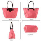 Nylon Patterned Tote Bag (Size 42x26x16 cm) - Pink_8477914_4