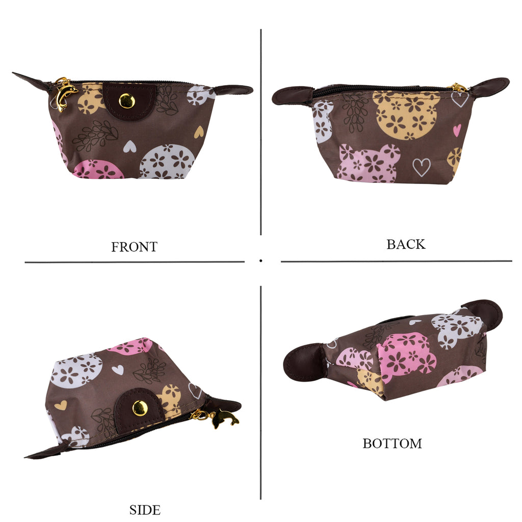Nylon Patterned Tote Bag (Size 42x26x16 cm) - Pink_8477914_7
