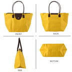 Nylon Patterned Tote Bag (Size 42x26x16 cm) - Yellow_8477915_4