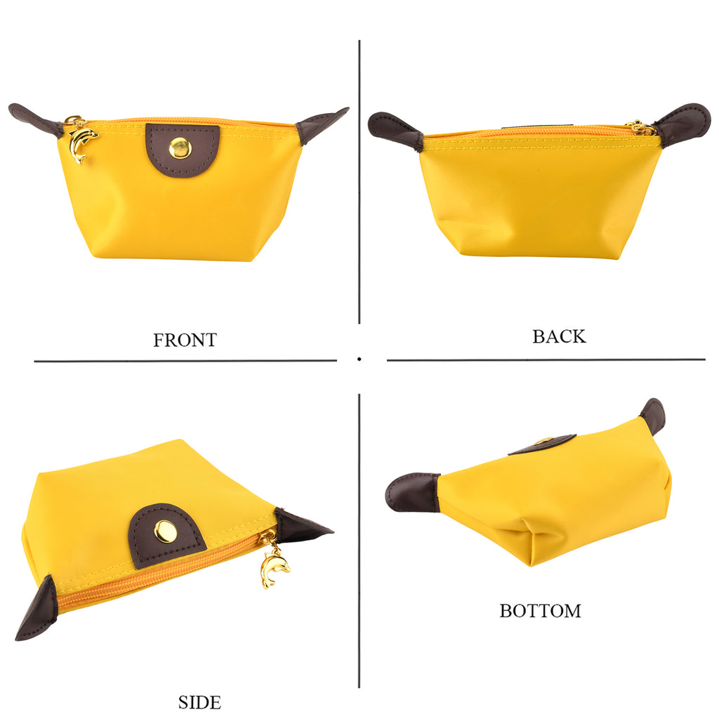Nylon Patterned Tote Bag (Size 42x26x16 cm) - Yellow_8477915_5