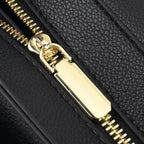 Designer Inspired-La Marey Floral Applique Sling Crossbody Bag with Chain Strap - Black_8477980_6