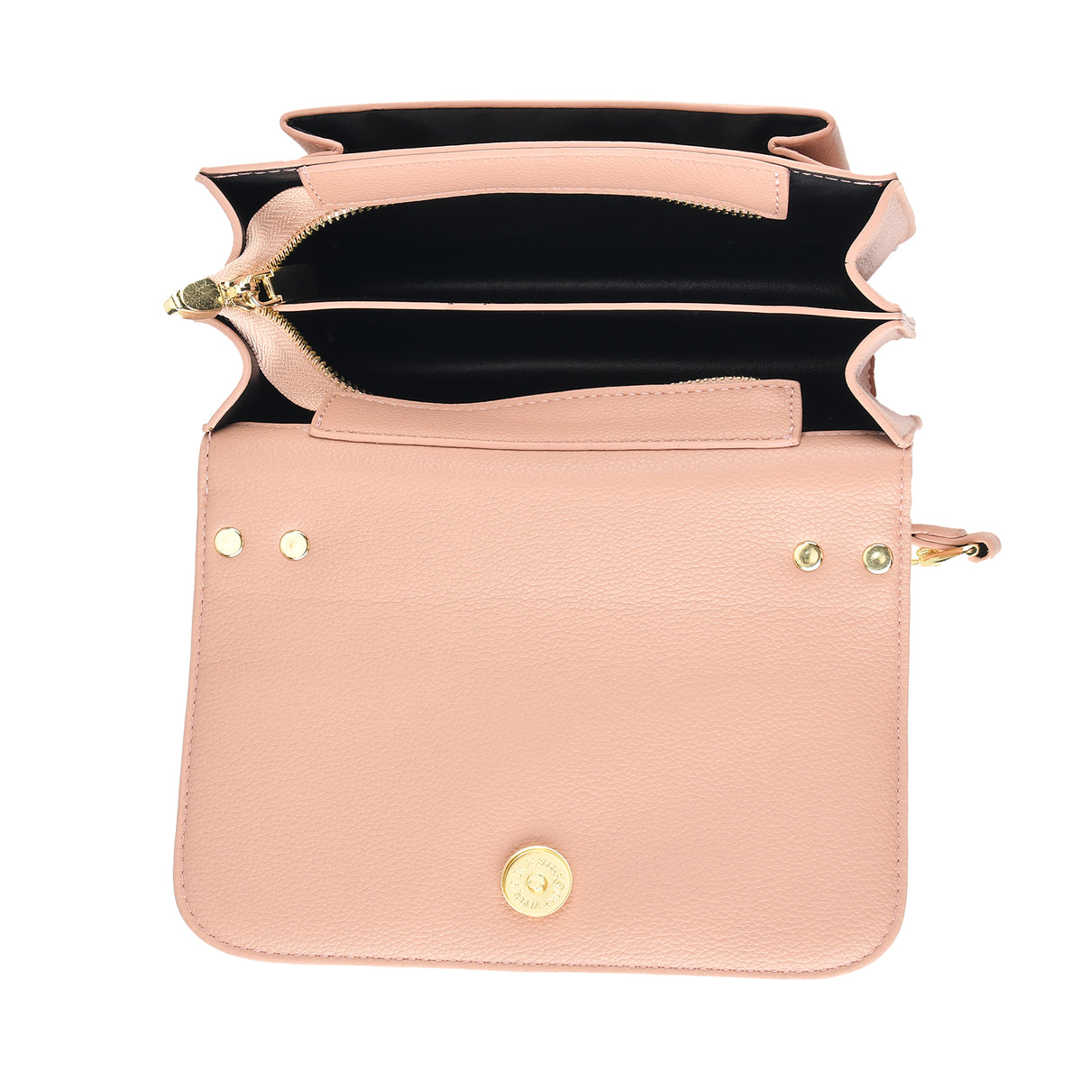 Designer Inspired-La Marey Floral Applique Sling Crossbody Bag with Chain Strap - Pink V32537775 6