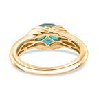 D'Joy Capri Blue Triplet Quartz Solitaire Ring in Yellow Gold Plated  Sterling Silver 1.53 Ct._8478489_4
