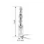 Lucy Q - Lab Grown Diamond Hoop Earring in Rhodium Overlay Sterling Silver 0.40 Ct._8479065_5