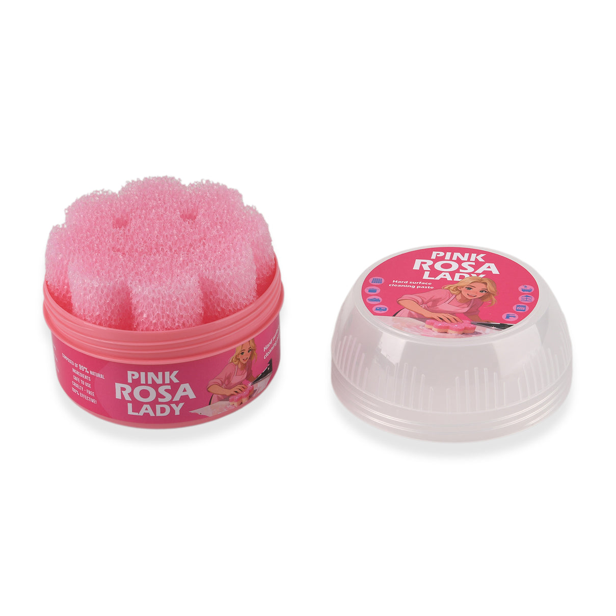 LIVMORE A500 Hard Surface Stain - Cleaning Clay With Sponge  - Pink 8479351 8