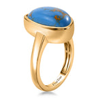 EverTrue - Blue Turquoise Ring in Yellow Gold Tone 5.90 Ct._8479474_3