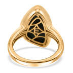 EverTrue - Blue Turquoise Ring in Yellow Gold Tone 5.90 Ct._8479475_4