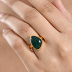 EverTrue Green Onyx Solitaire Ring in Yellow Gold Tone 6.94 Ct._8479486_1