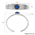 EverTrue Labradorite Cuff Bangle (Size - 7.5) 11.66 Ct._8479493