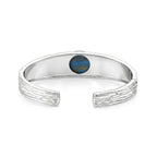 Blue Turquoise Cuff Bangle (Size - 7.5) 9.58 Ct._8479504