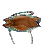 Set of 2 - Butterfly & Tropical Palm Print RFID Blocking Tote Bag & Cellphone Purse - Green & Multi_8479523_5