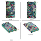 Set of 2 - Butterfly & Tropical Palm Print RFID Blocking Tote Bag & Cellphone Purse - Green & Multi_8479523_7