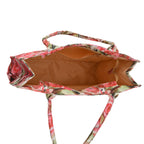 Set of 2 - Red Rose Print RFID Blocking Tote Bag & Cellphone Purse - Multicolour_8479746_5