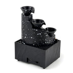 Multi-Level Waterfall Pouring Bowl Water Flow Fountain Tabletop Ornament (Size 11x9x17 cm)_8479750_2