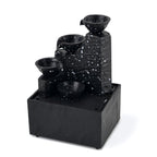 Multi-Level Waterfall Pouring Bowl Water Flow Fountain Tabletop Ornament (Size 11x9x17 cm)_8479750_5