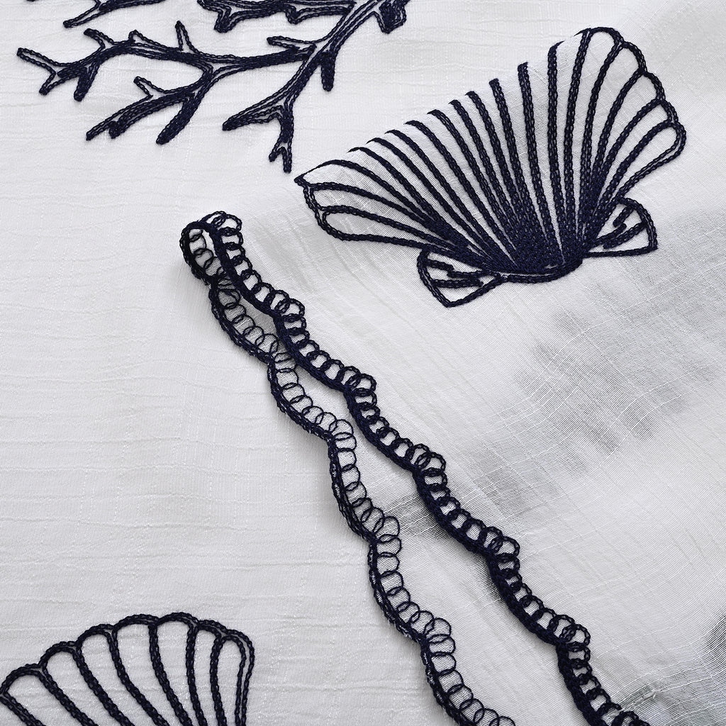 La Marey Embroidered Large Scarf (One Size) - White_8480063_7