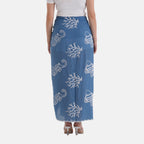La Marey Embroidered Large Scarf (One Size) - Blue_8480120_4