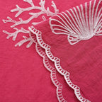 La Marey Embroidered Large Scarf (One Size) - Pink_8480121_7