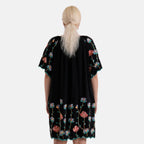 La Marey Embroidery Bohemian Tassel Dress (Size - S/M, 8-14) - Black_8480136_2