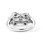 Lucy Q - Lab Grown Diamond Ring in Rhodium Overlay Sterling Silver 0.36 Ct._8480276_4